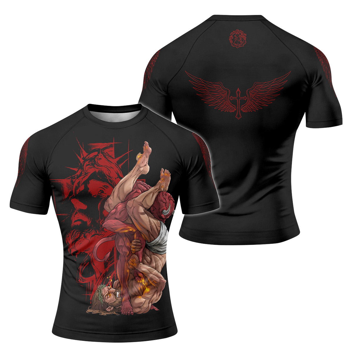 Jesus Holly Submission Rash Guard
