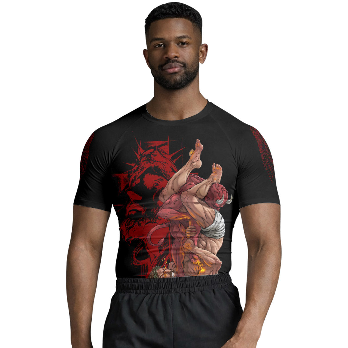 Jesus Holly Submission Rash Guard