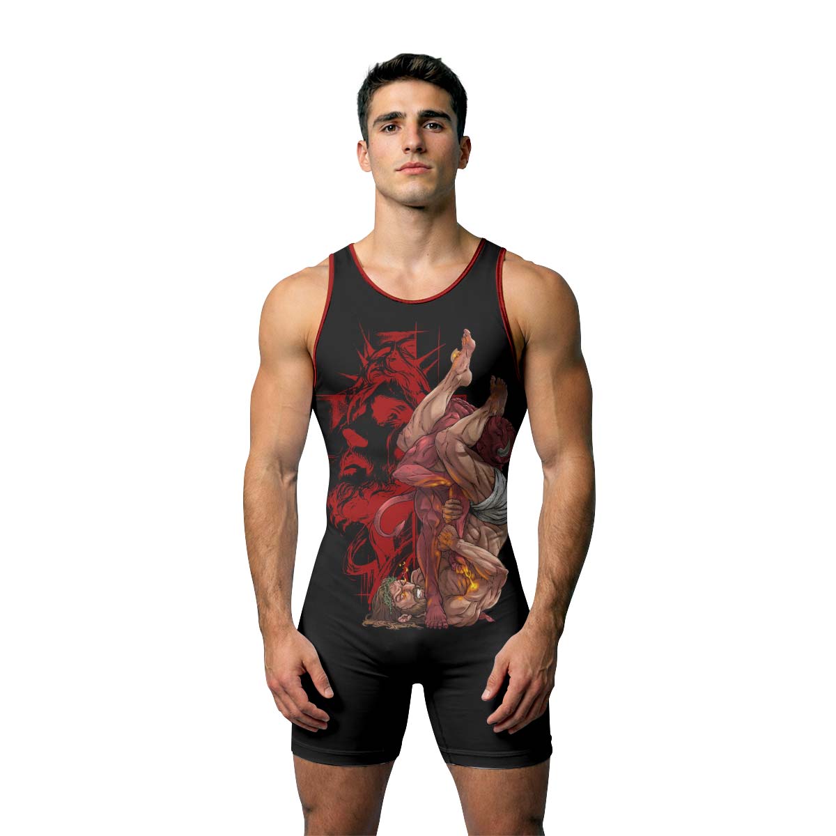 Jesus Holly Submission Wrestling Singlet