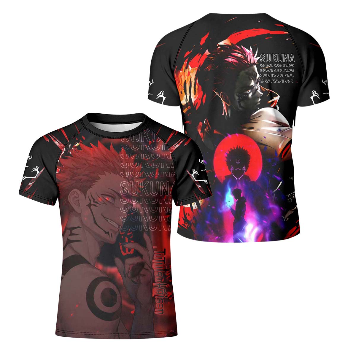  Jujutsu Kaisen Cursed King Sukuna Kid Rash Guard