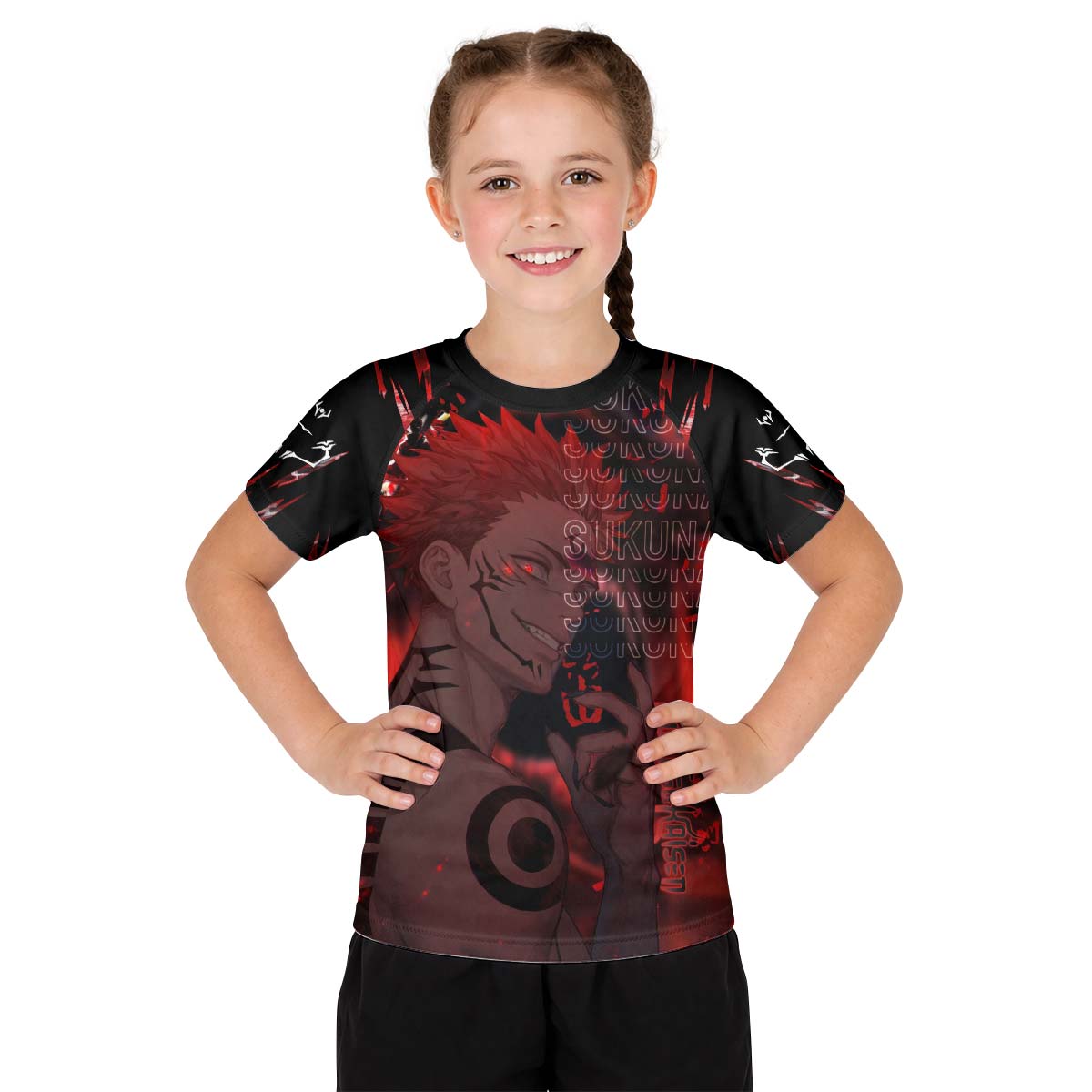  Jujutsu Kaisen Cursed King Sukuna Kid Rash Guard