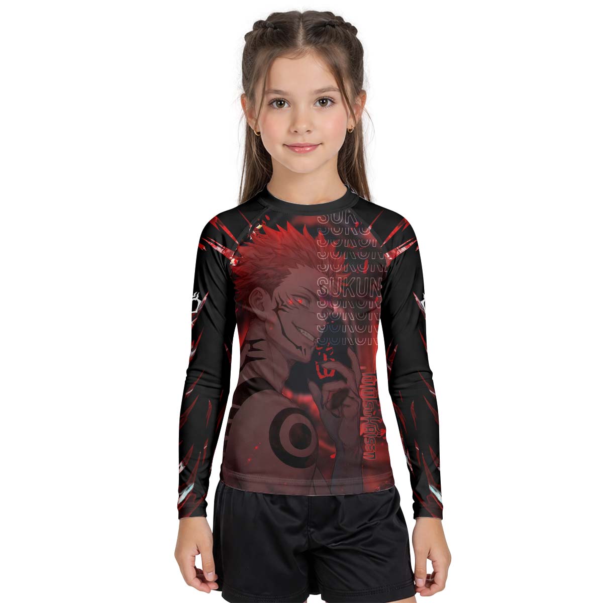 Jujutsu Kaisen Cursed King Sukuna Kid Rash Guard