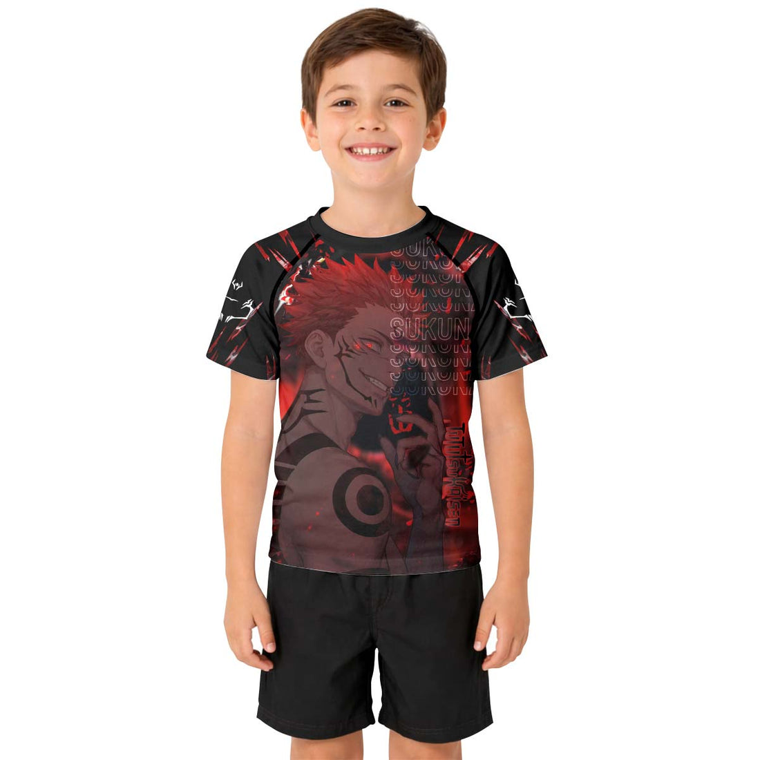  Jujutsu Kaisen Cursed King Sukuna Kid Rash Guard