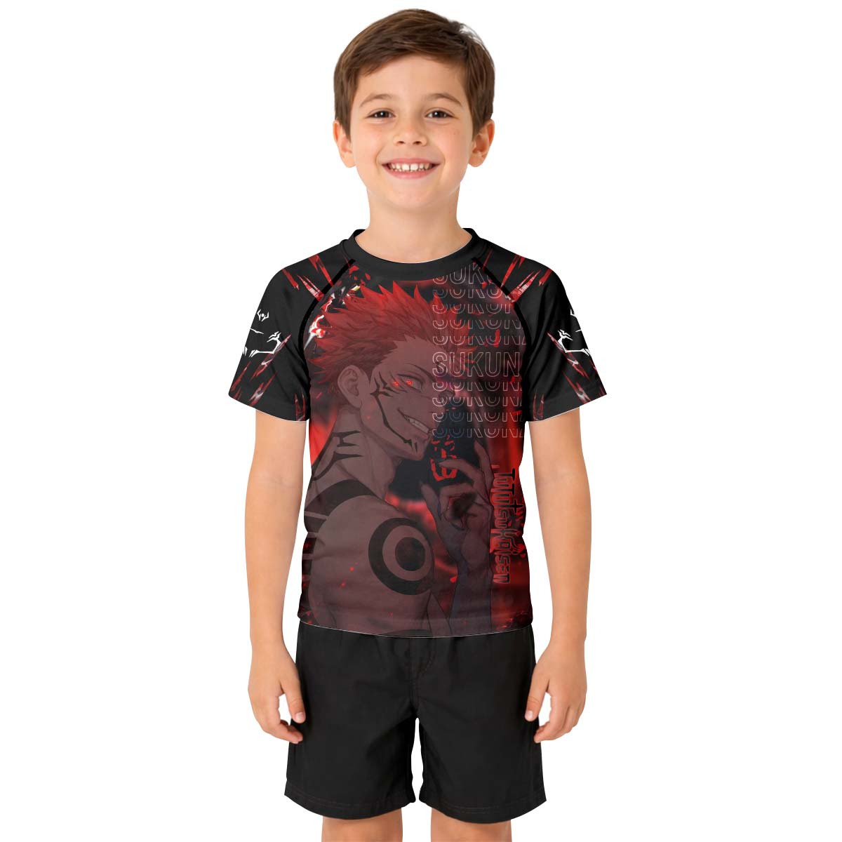  Jujutsu Kaisen Cursed King Sukuna Kid Rash Guard