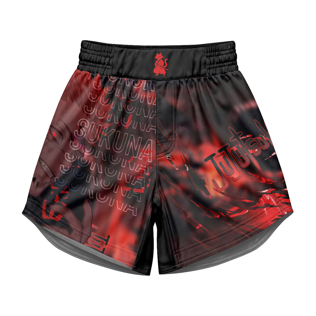 Jujutsu Kaisen Cursed King Sukuna Kids Grappling Shorts