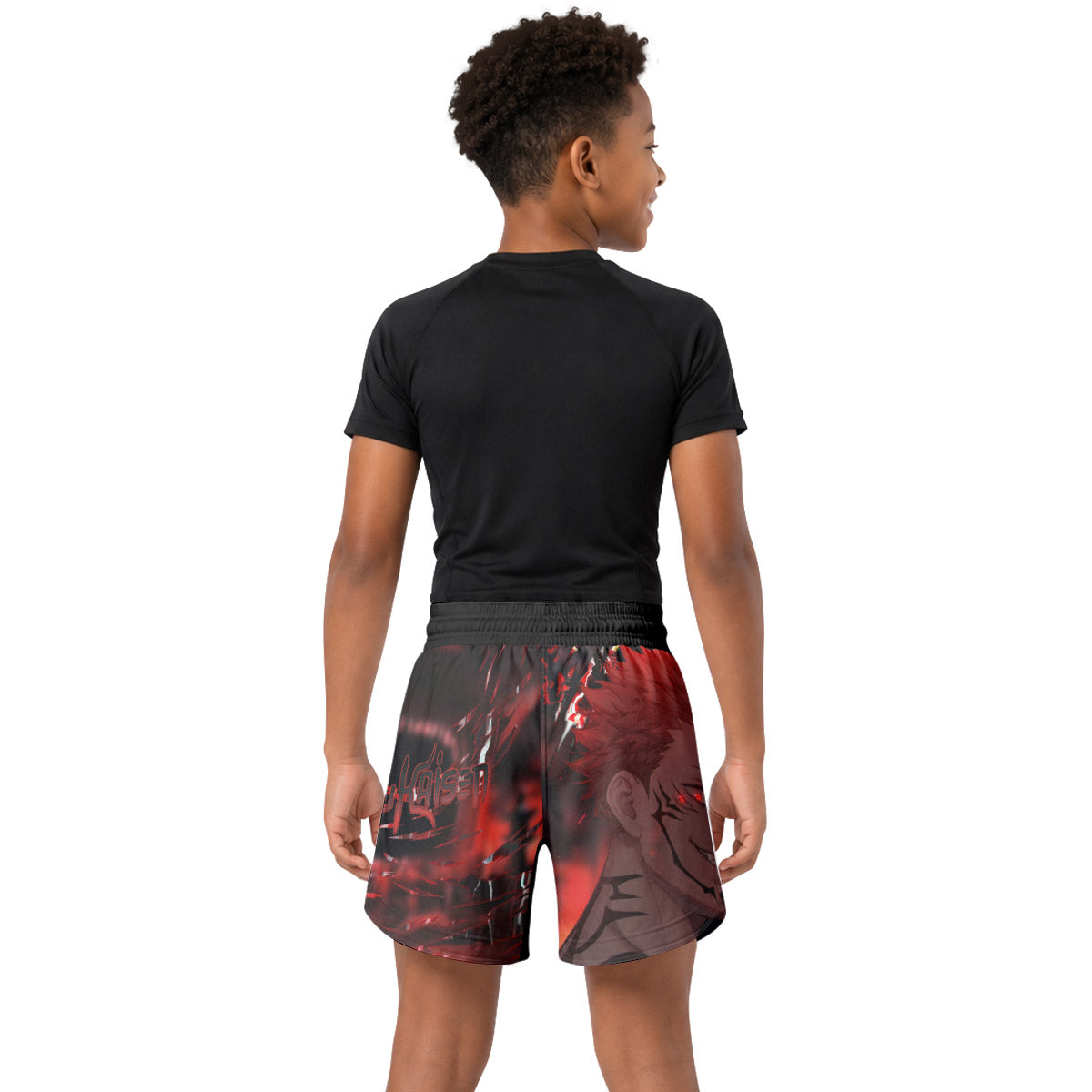 Jujutsu Kaisen Cursed King Sukuna Kids Grappling Shorts