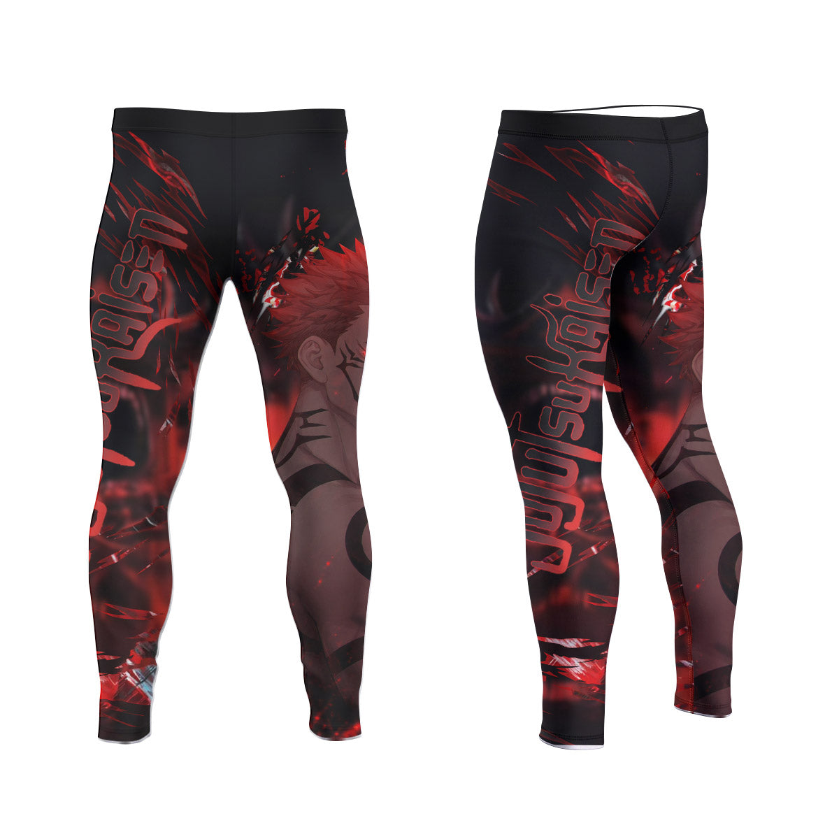  Jujutsu Kaisen Cursed King Sukuna Men's Compression Leggings