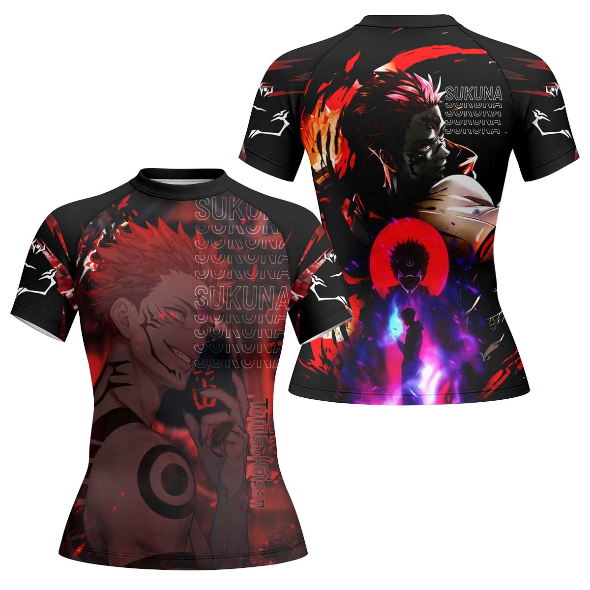  Jujutsu Kaisen Cursed King Sukuna Rash Guard