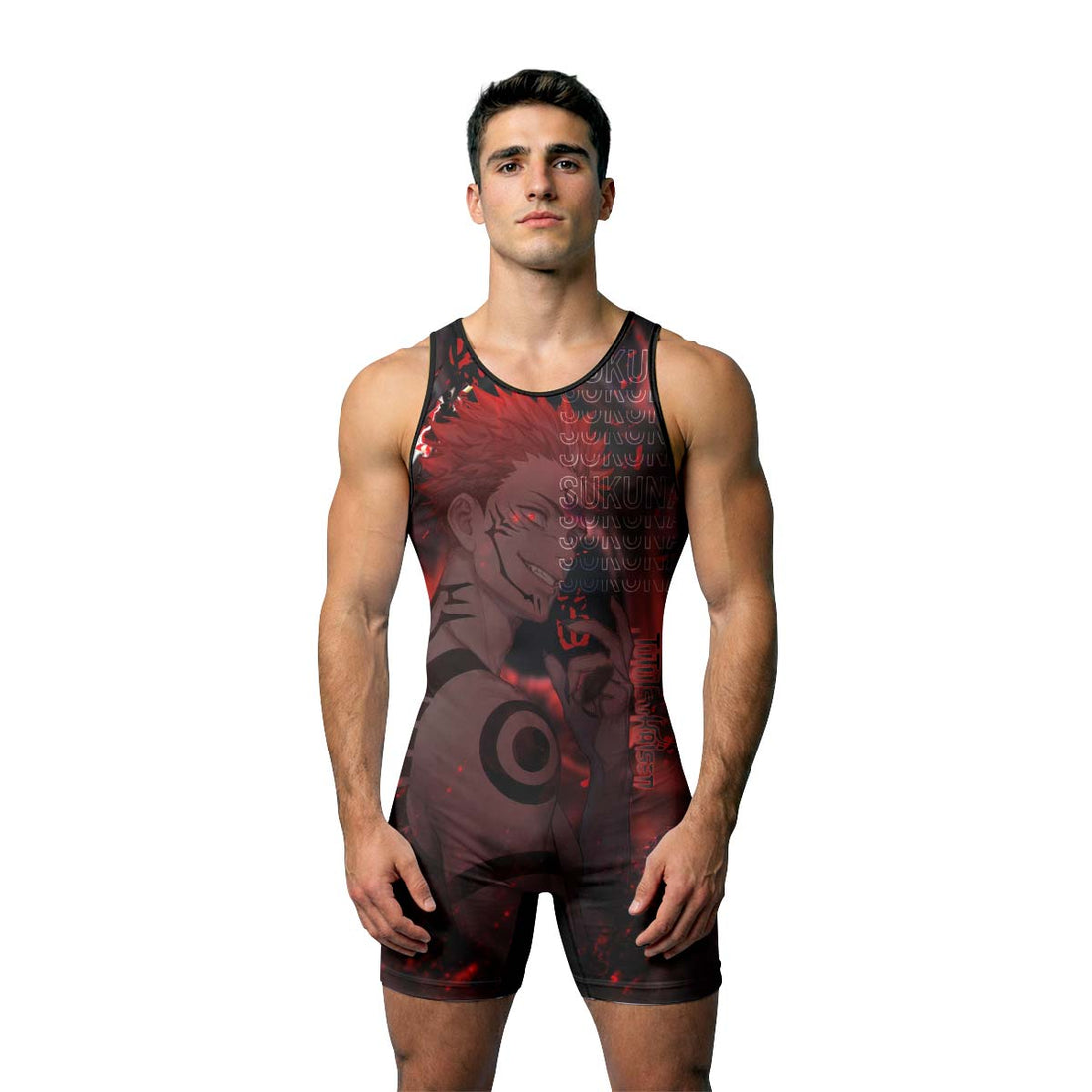  Jujutsu Kaisen Cursed King Sukuna Wrestling Singlet