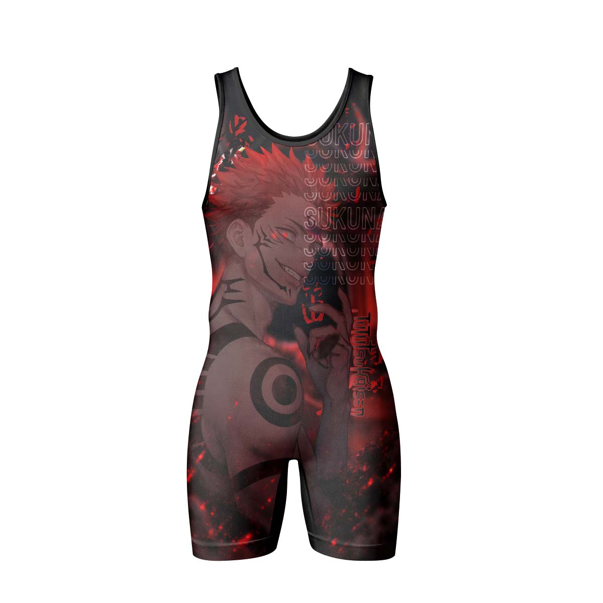  Jujutsu Kaisen Cursed King Sukuna Wrestling Singlet
