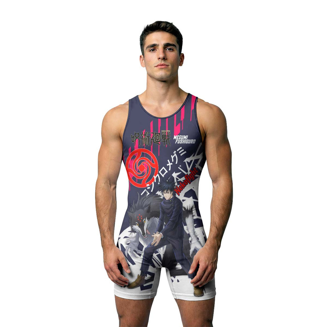 Jujutsu Kaisen Fushiguro Megumi Wrestling Singlet