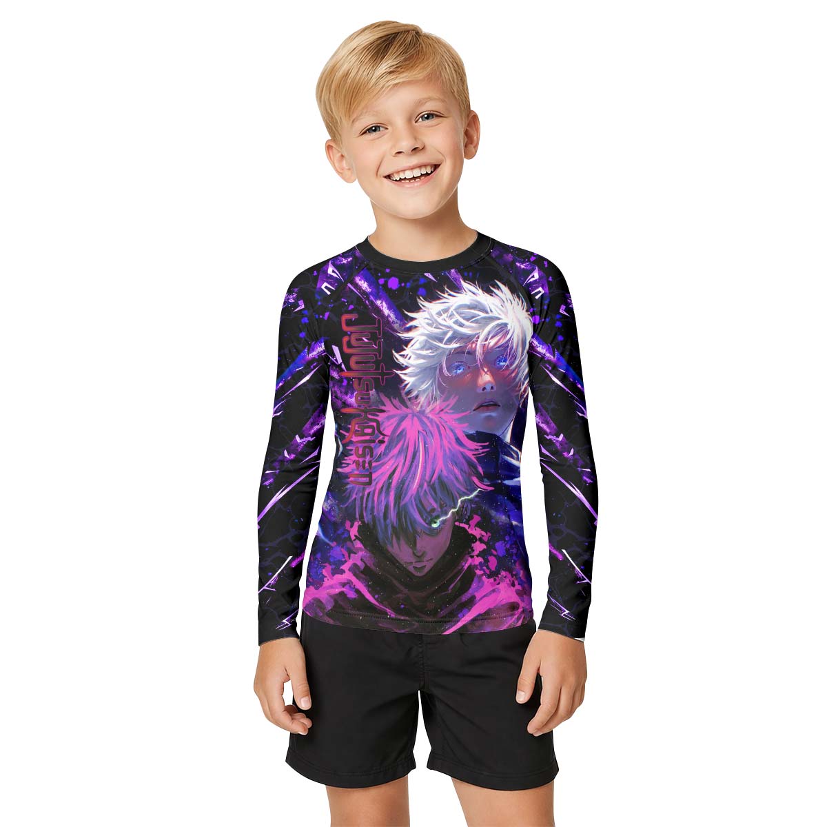 Jujutsu Kaisen Gojo Unlimited Void Kid Rash Guard