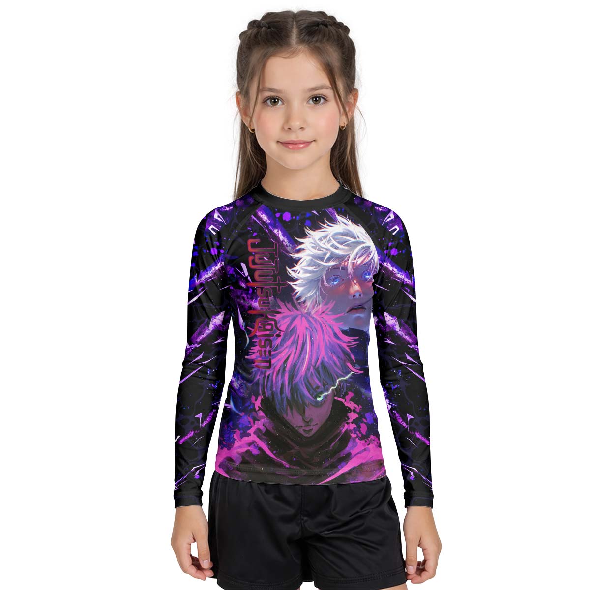 Jujutsu Kaisen Gojo Unlimited Void Kid Rash Guard