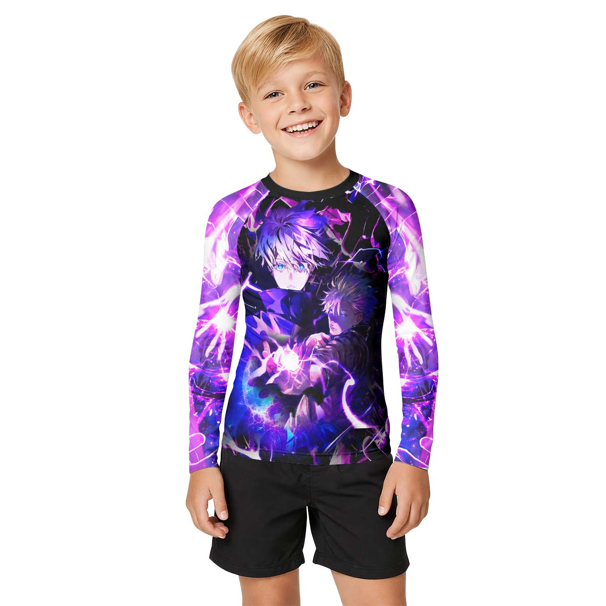 Jujutsu Kaisen Gojo's Hollow Purple Kid Rash Guard