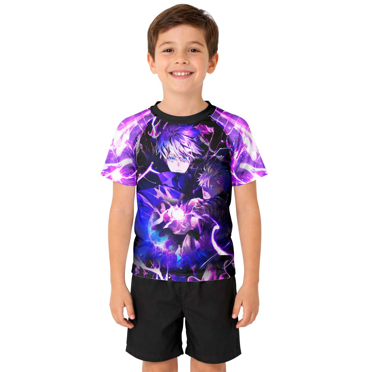  Jujutsu Kaisen Gojo's Hollow Purple Kid Rash Guard