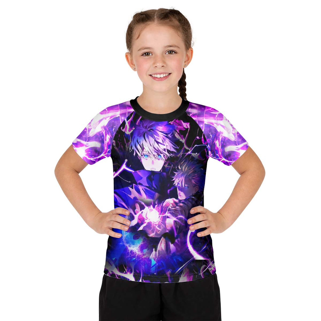  Jujutsu Kaisen Gojo's Hollow Purple Kid Rash Guard