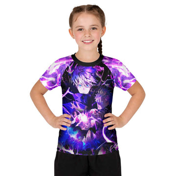  Jujutsu Kaisen Gojo's Hollow Purple Kid Rash Guard