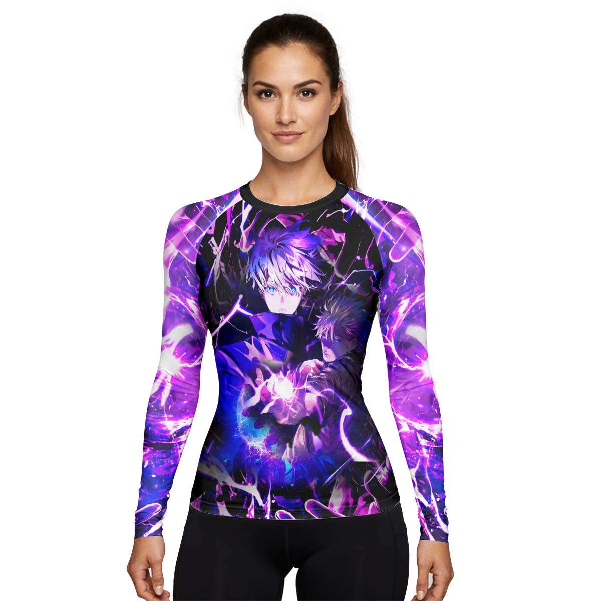  Jujutsu Kaisen Gojo's Hollow Purple Rash Guard