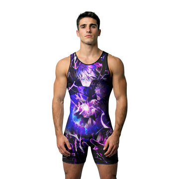 Jujutsu Kaisen Gojo's Hollow Purple Wrestling Singlet
