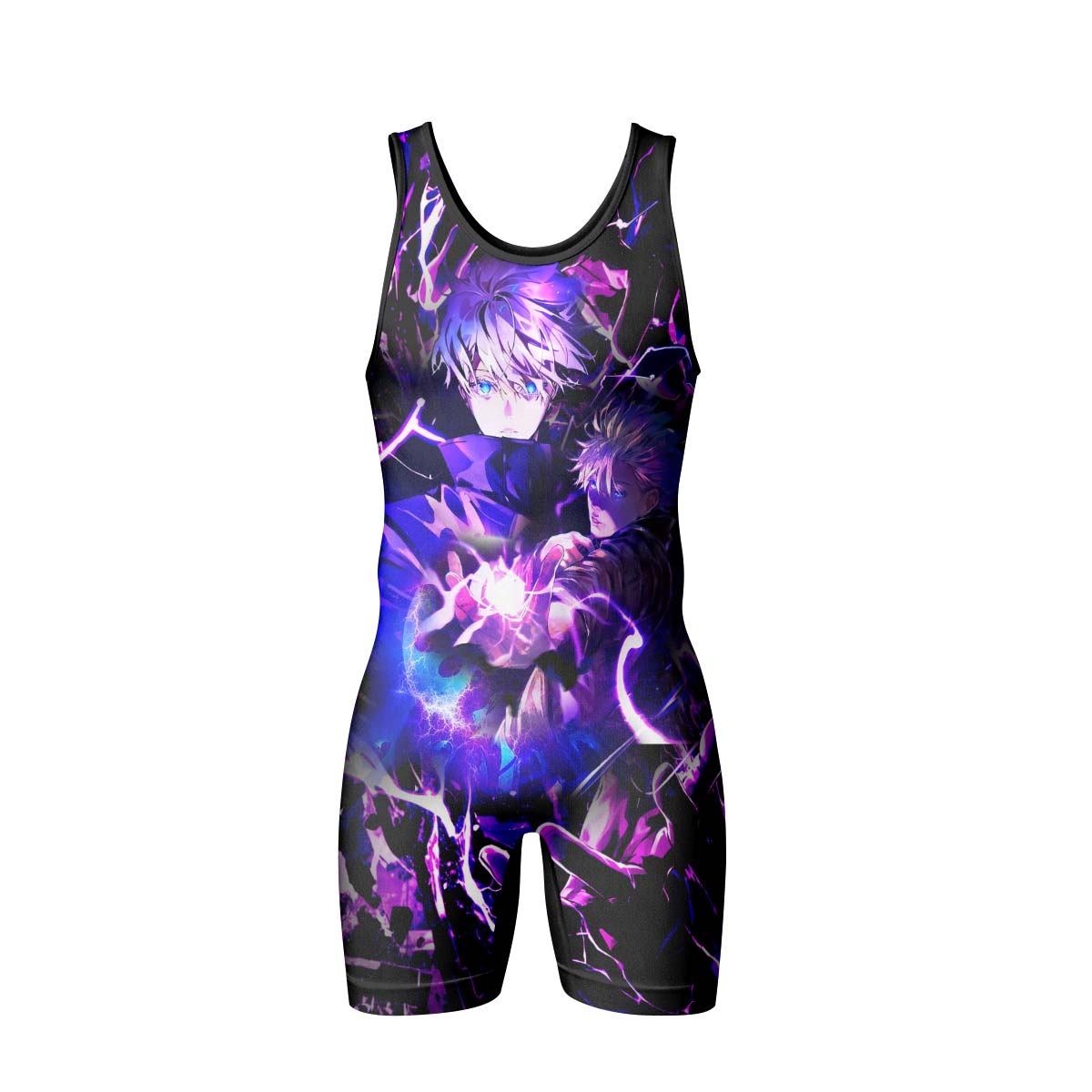  Jujutsu Kaisen Gojo's Hollow Purple Wrestling Singlet