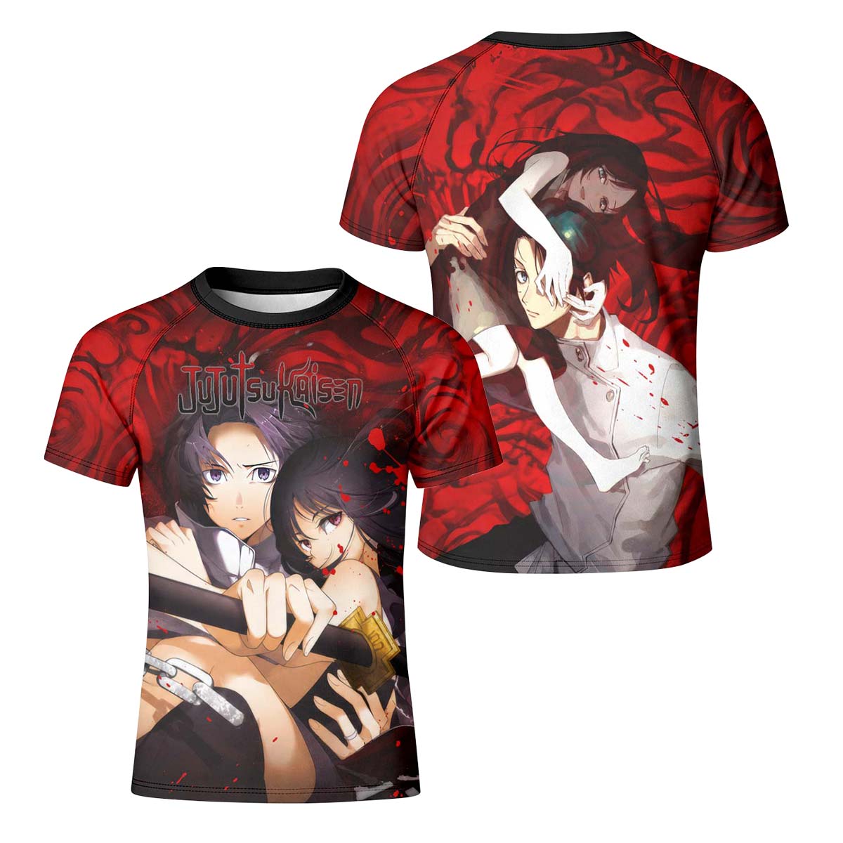  Jujutsu Kaisen Yuta And Rika Kid Rash Guard