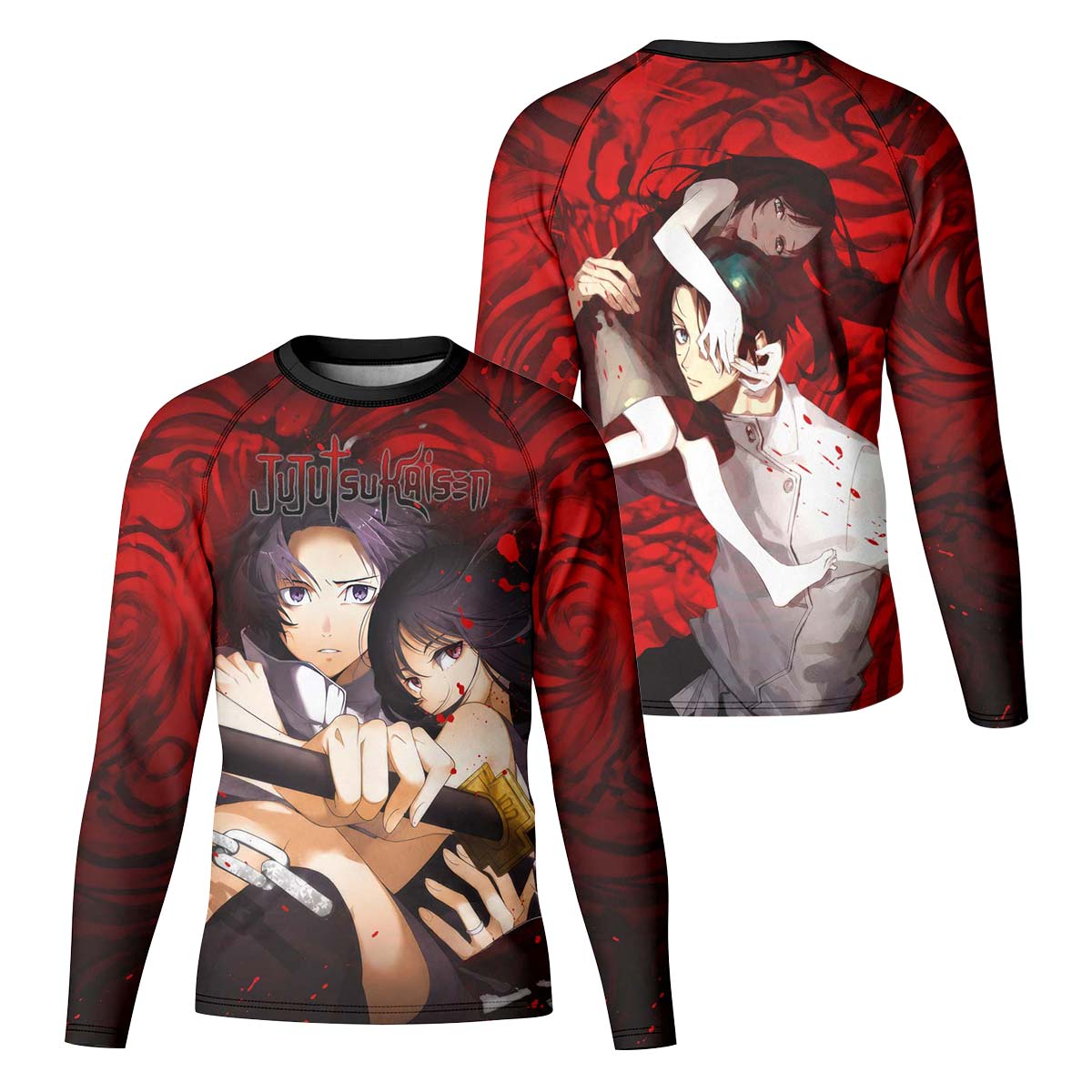 Jujutsu Kaisen Yuta And Rika Kid Rash Guard