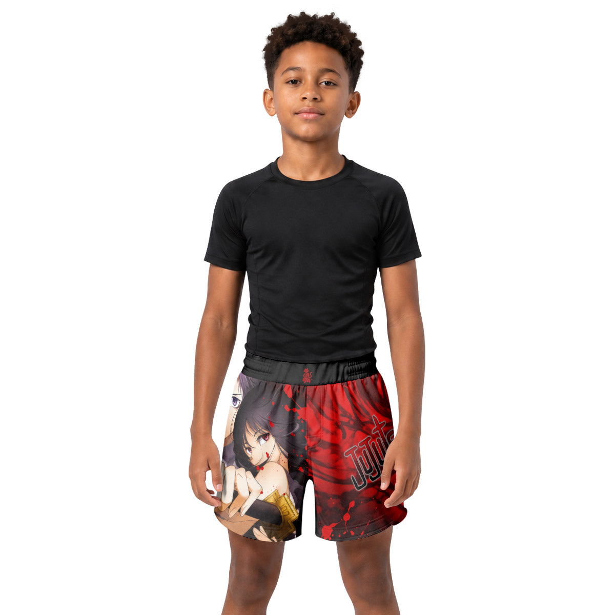 Jujutsu Kaisen Yuta And Rika Kids Grappling Shorts