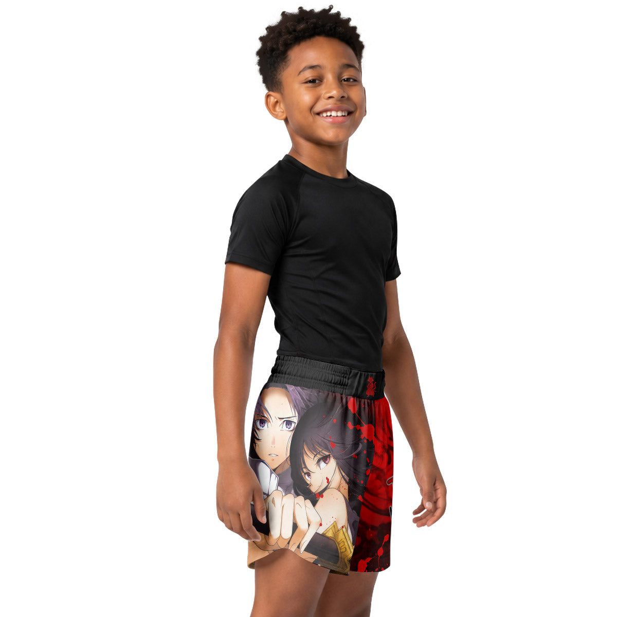 Jujutsu Kaisen Yuta And Rika Kids Grappling Shorts