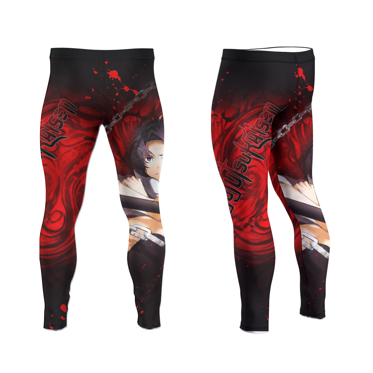  Jujutsu Kaisen Yuta And Rika Men's Compression Leggings