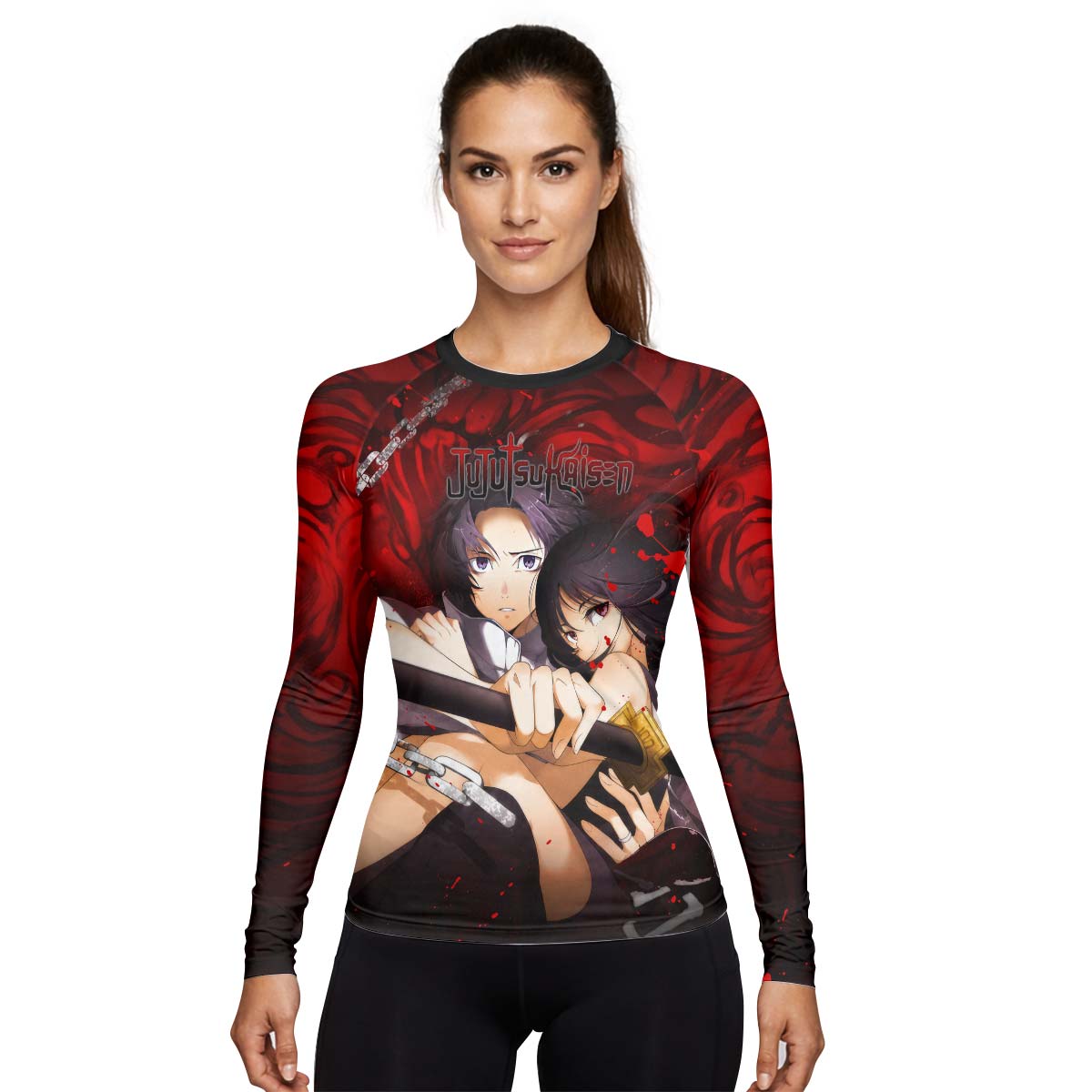  Jujutsu Kaisen Yuta And Rika Rash Guard