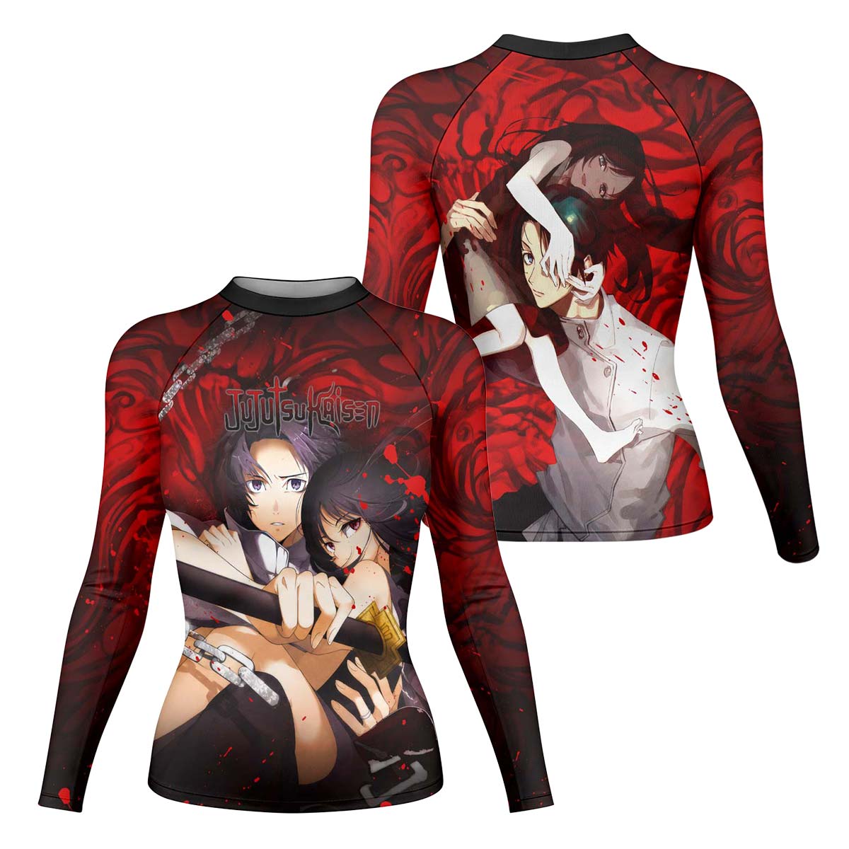  Jujutsu Kaisen Yuta And Rika Rash Guard