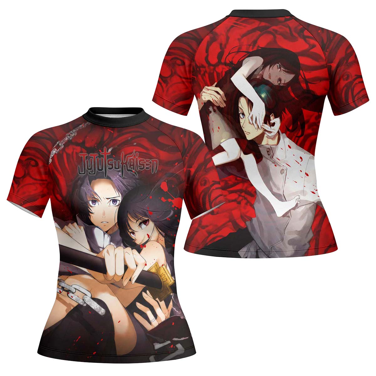  Jujutsu Kaisen Yuta And Rika Rash Guard