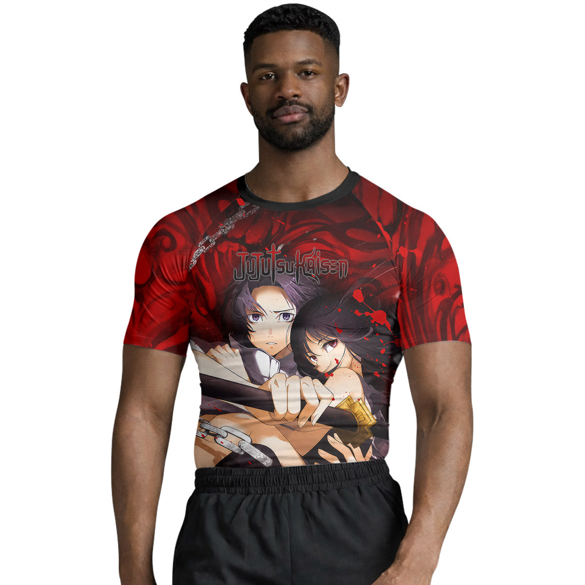 Jujutsu Kaisen Yuta And Rika Rash Guard