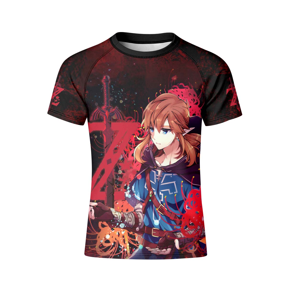  Legend of Zelda Link Master Sword Kid Rash Guard