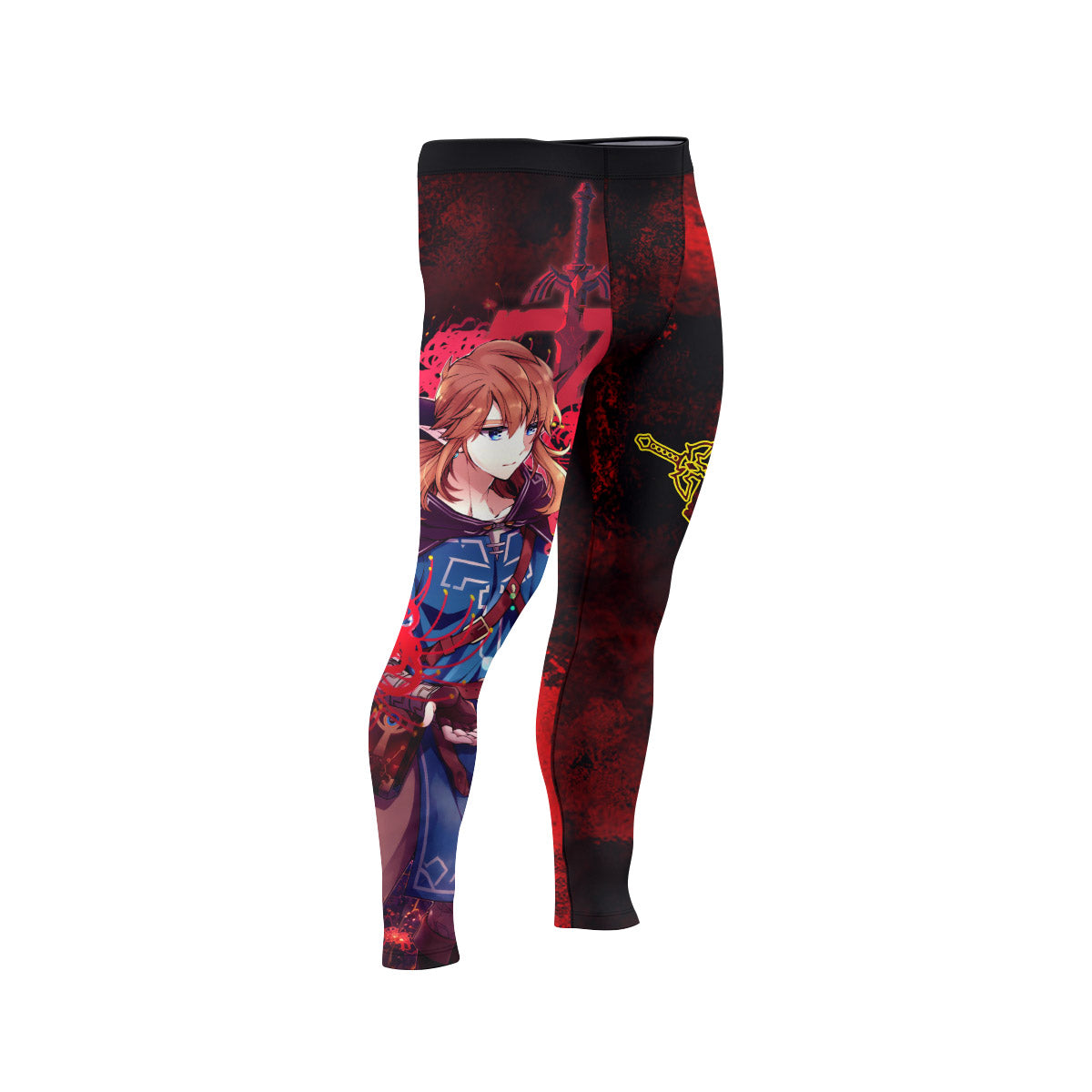 Legend of Zelda Link Master Sword Men's Compression Leggings