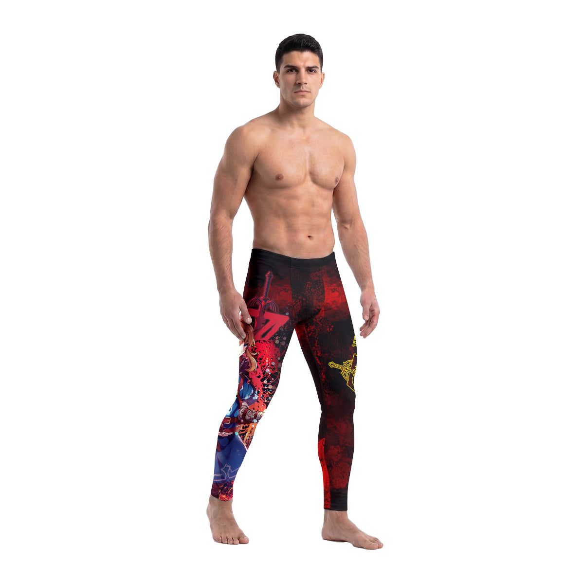  Legend of Zelda Link Master Sword Men's Compression Leggings