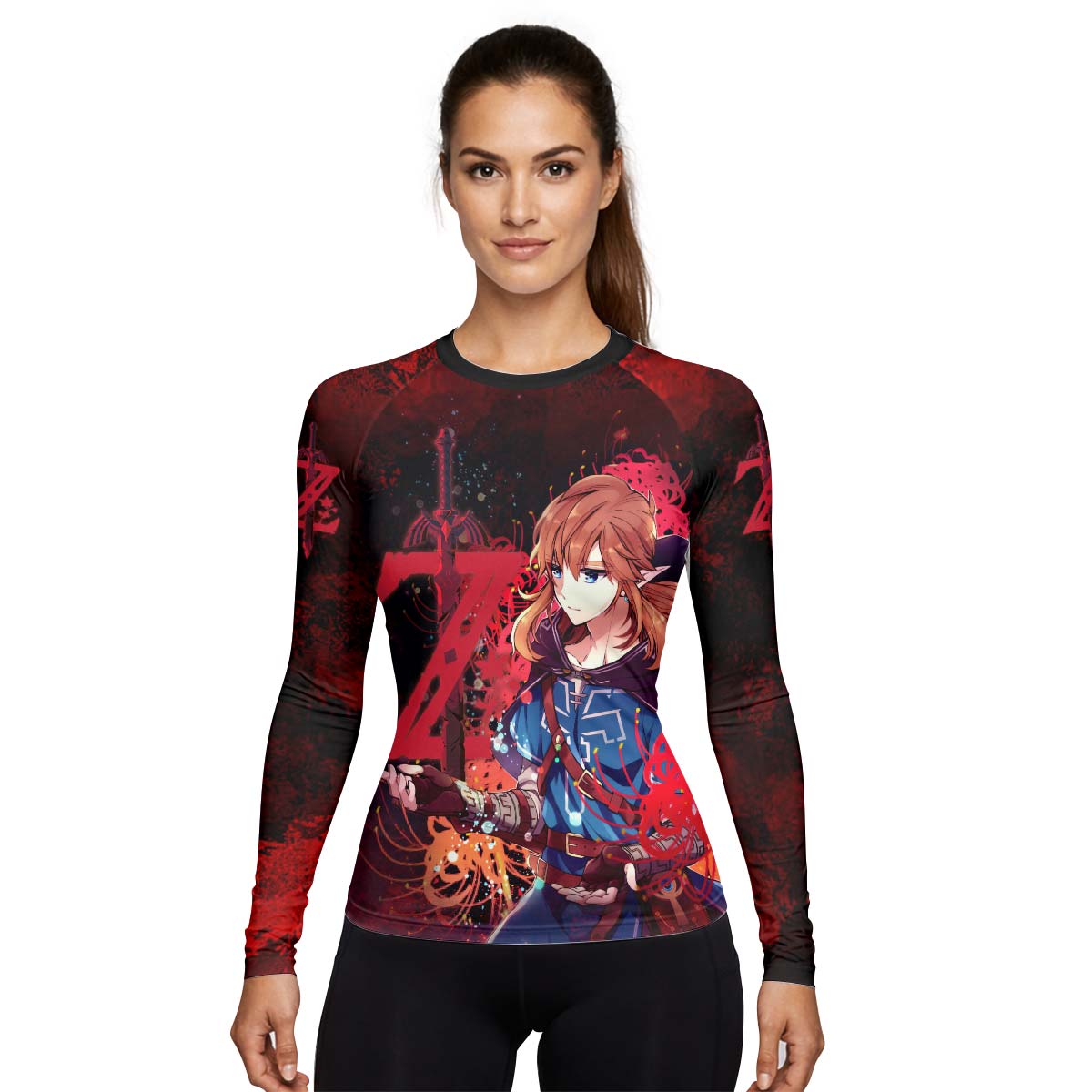  Legend of Zelda Link Master Sword Rash Guard