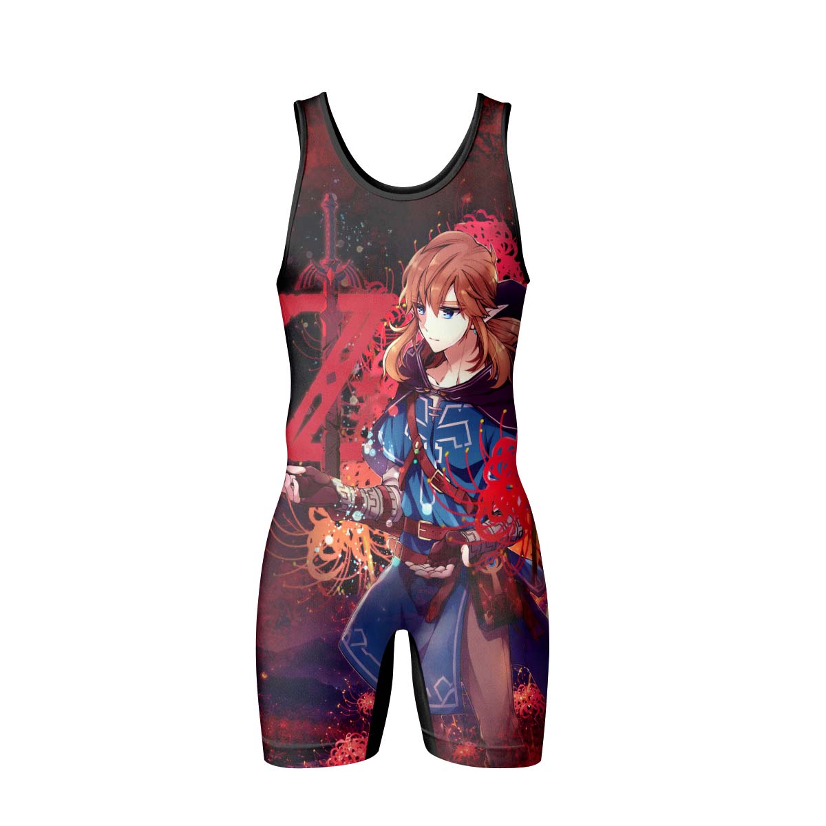  Legend of Zelda Link Master Sword Wrestling Singlet