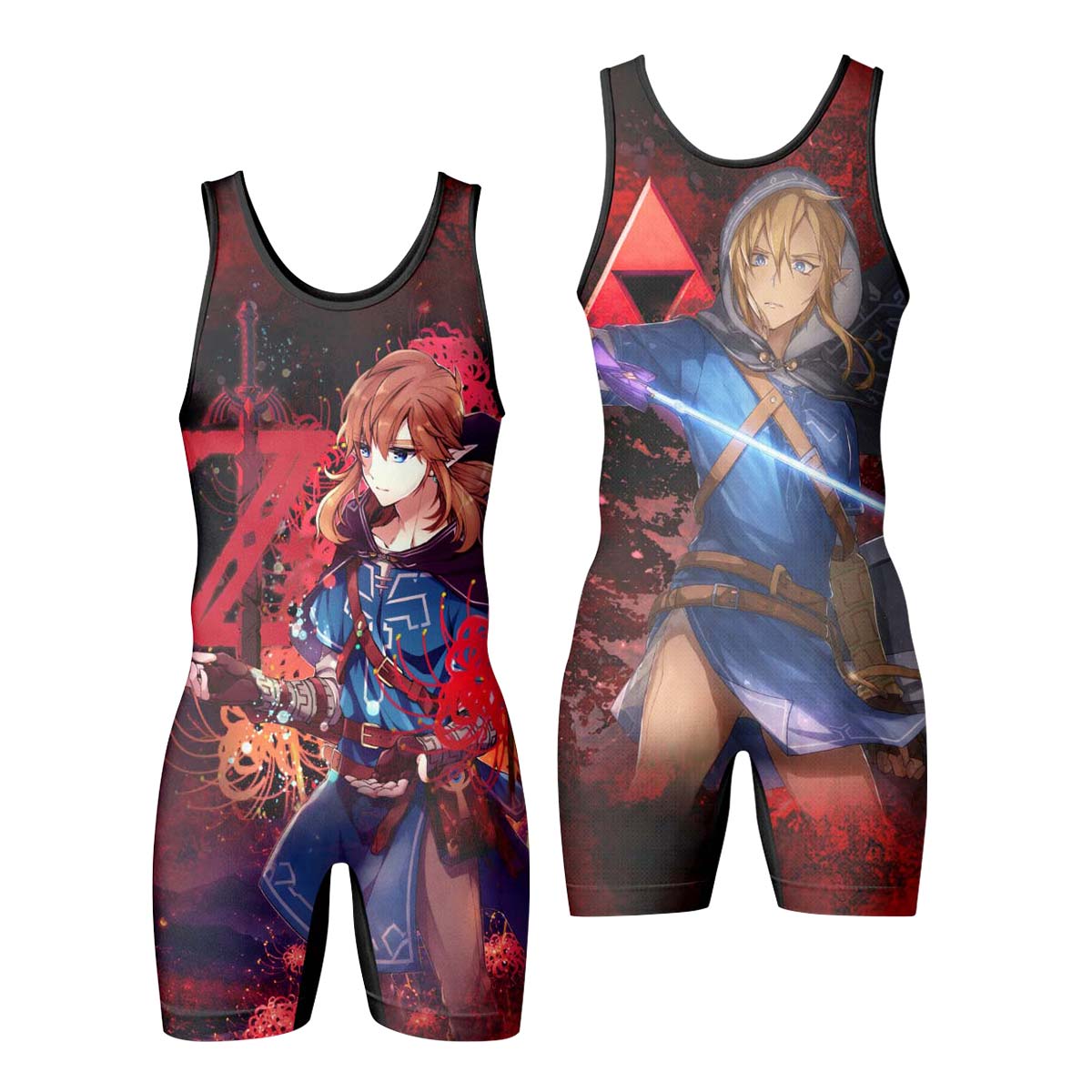  Legend of Zelda Link Master Sword Wrestling Singlet