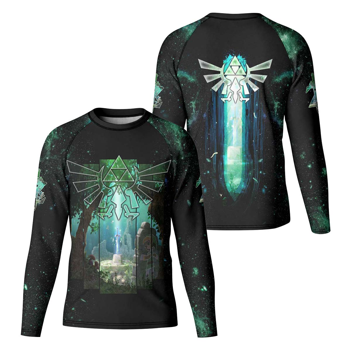  Legend of Zelda Master Swords Kid Rash Guard