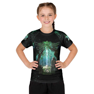  Legend of Zelda Master Swords Kid Rash Guard