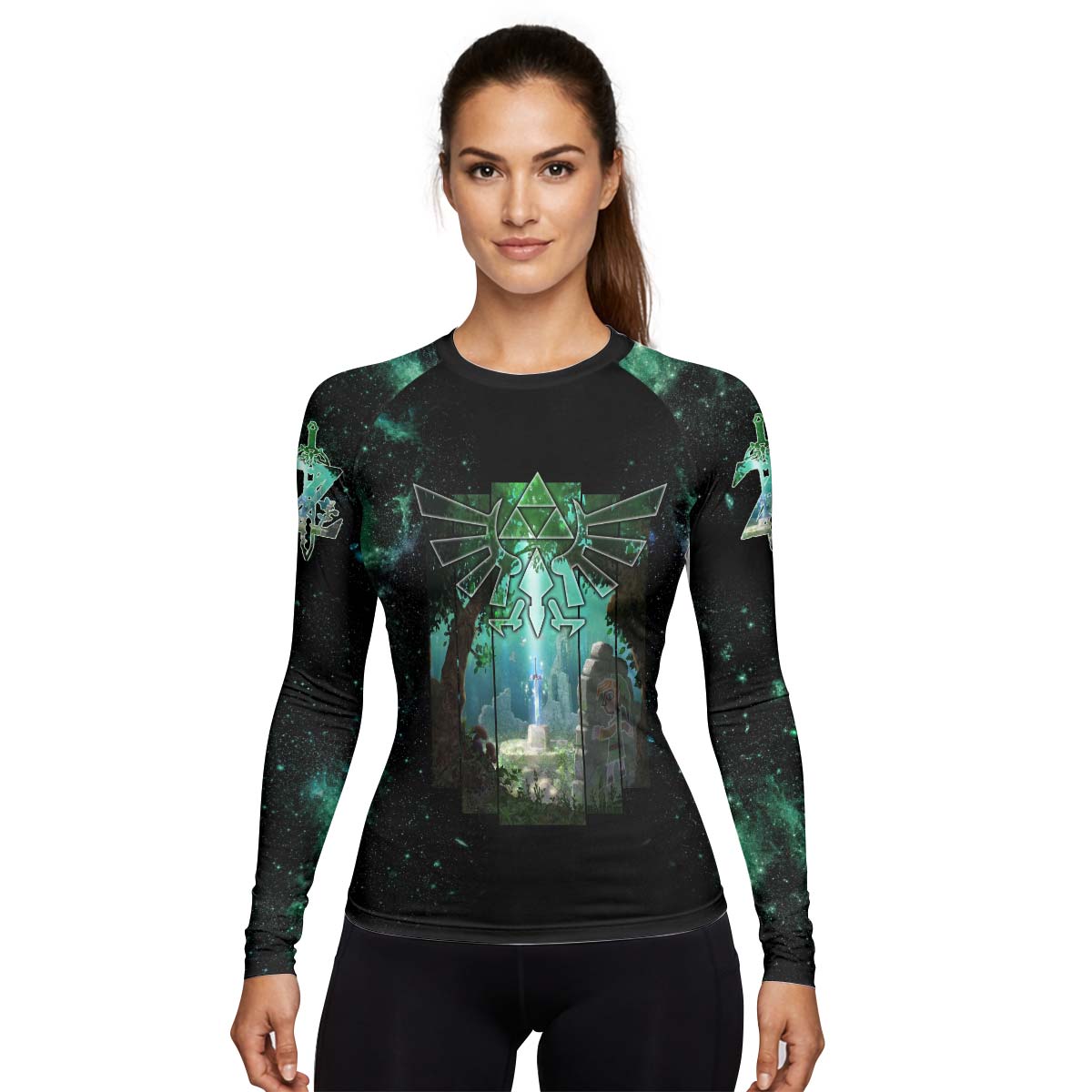  Legend of Zelda Master Swords Rash Guard