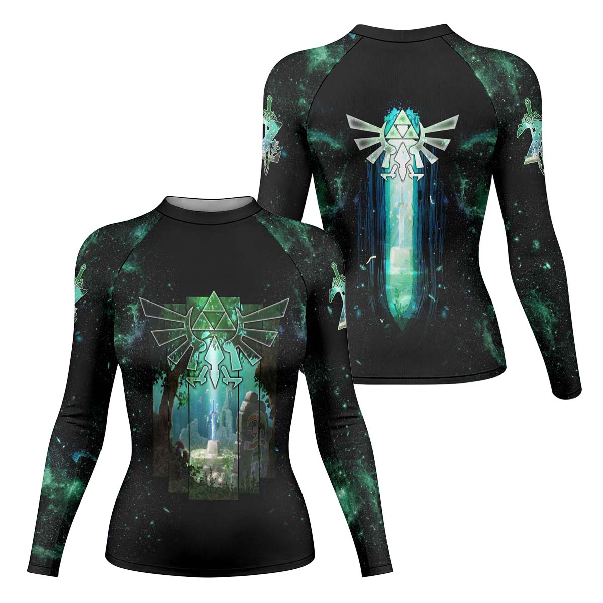  Legend of Zelda Master Swords Rash Guard
