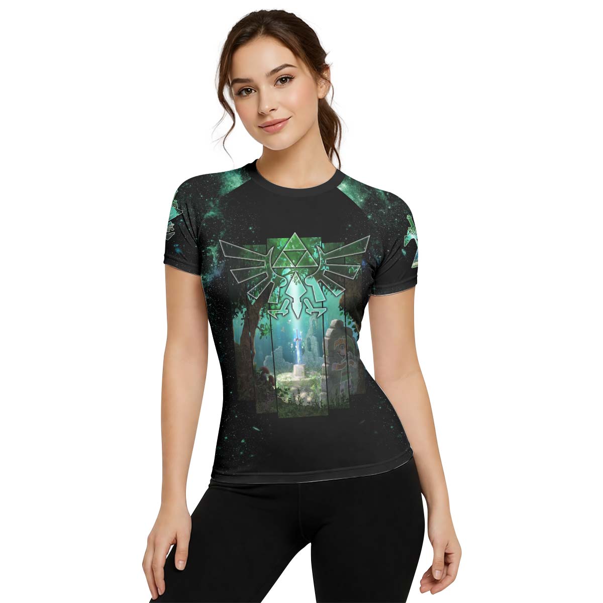 Legend of Zelda Master Swords Rash Guard