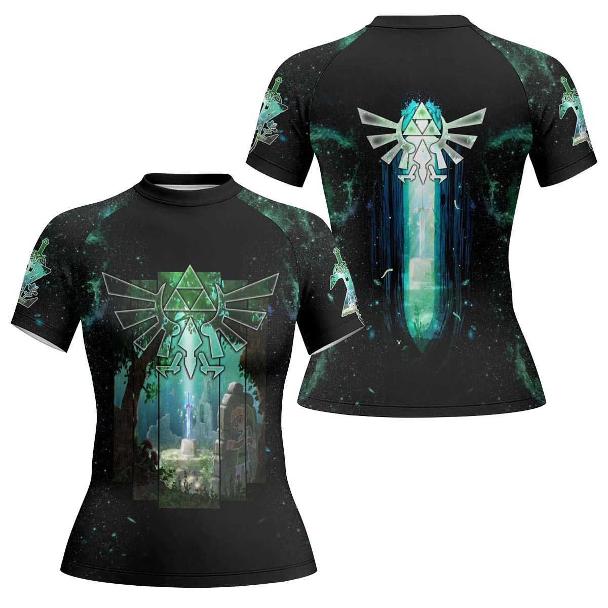  Legend of Zelda Master Swords Rash Guard