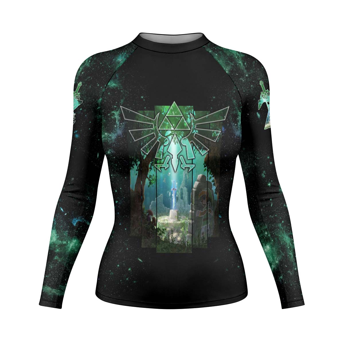  Legend of Zelda Master Swords Rash Guard