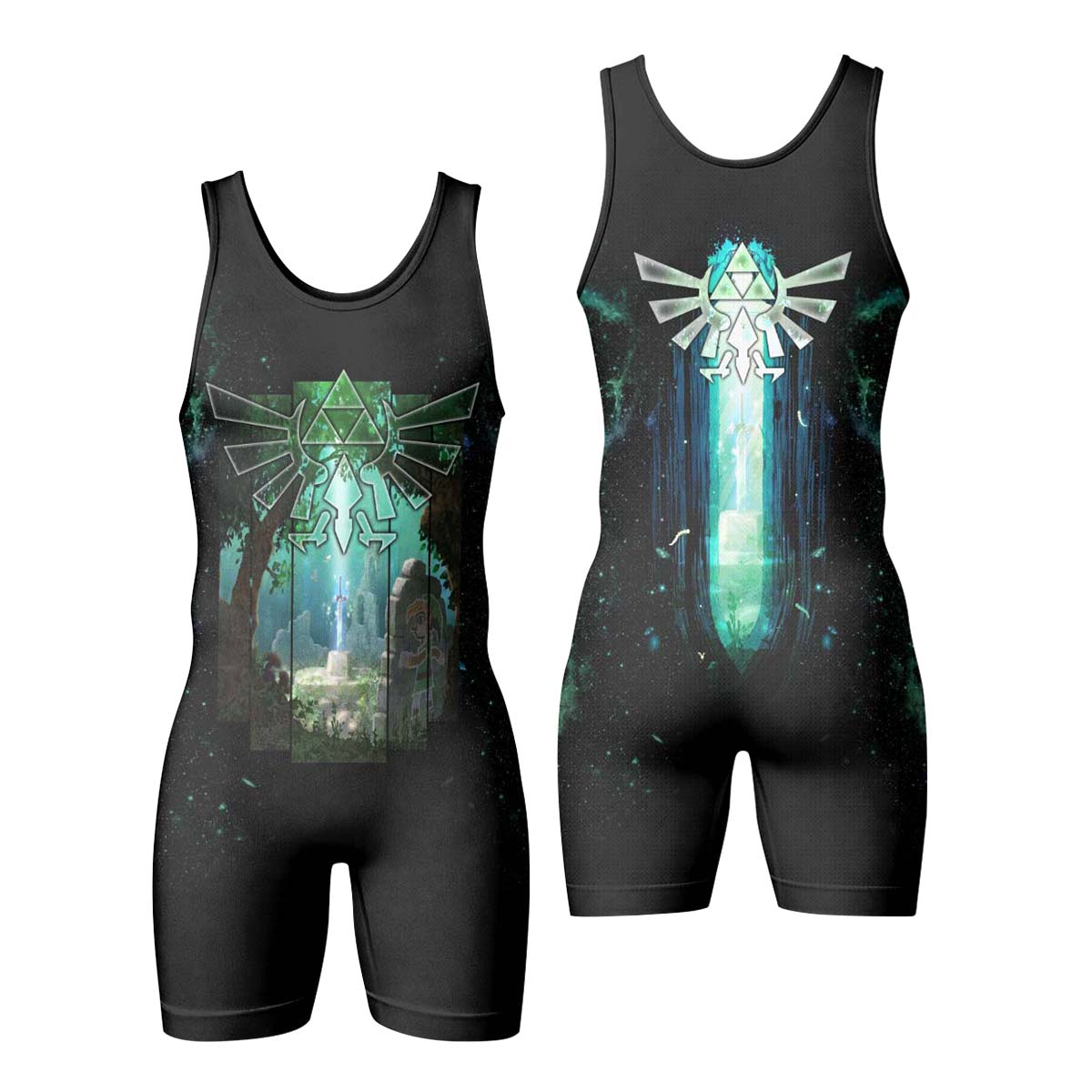  Legend of Zelda Master Swords Wrestling Singlet