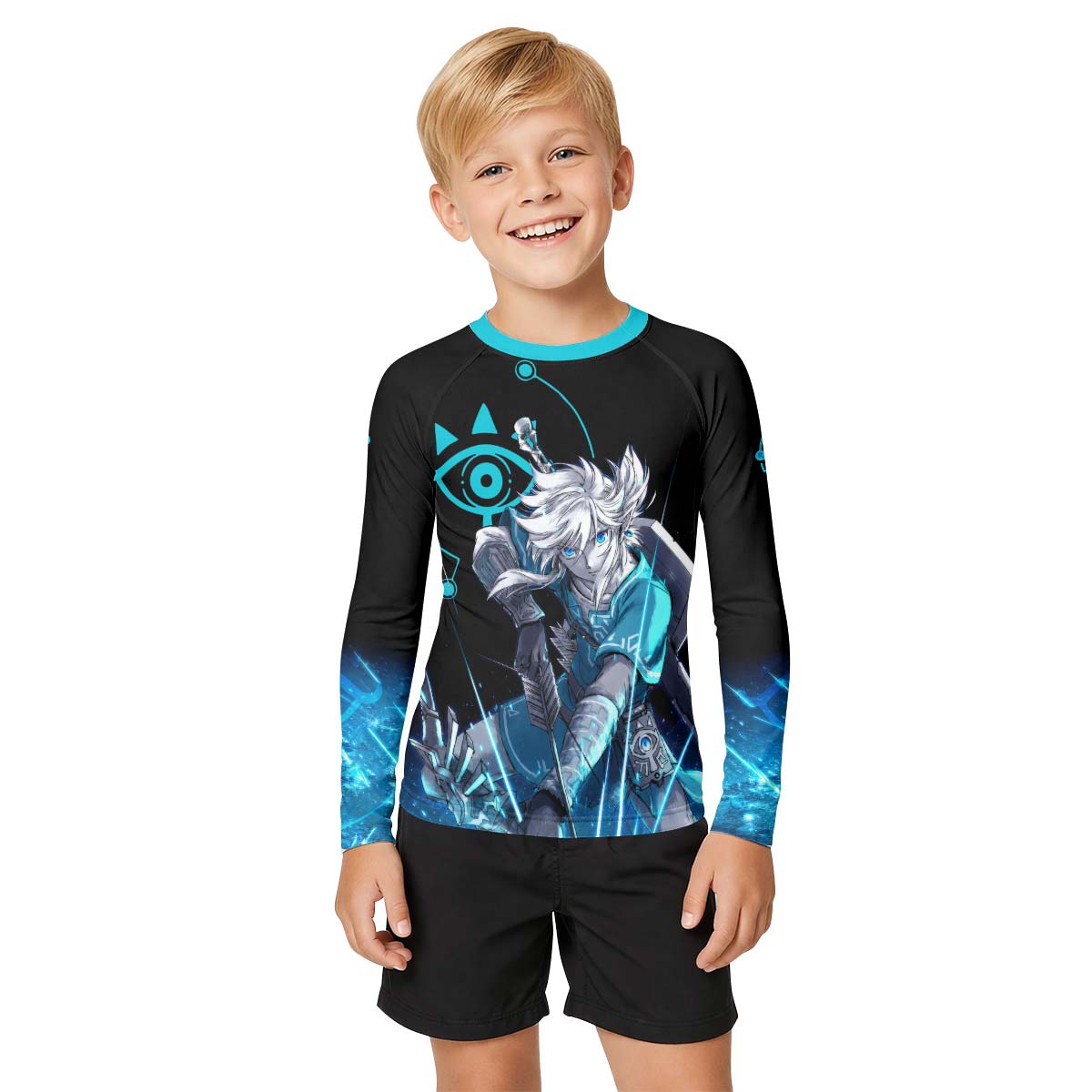 Link Breath of The Wild Kid Rash Guard