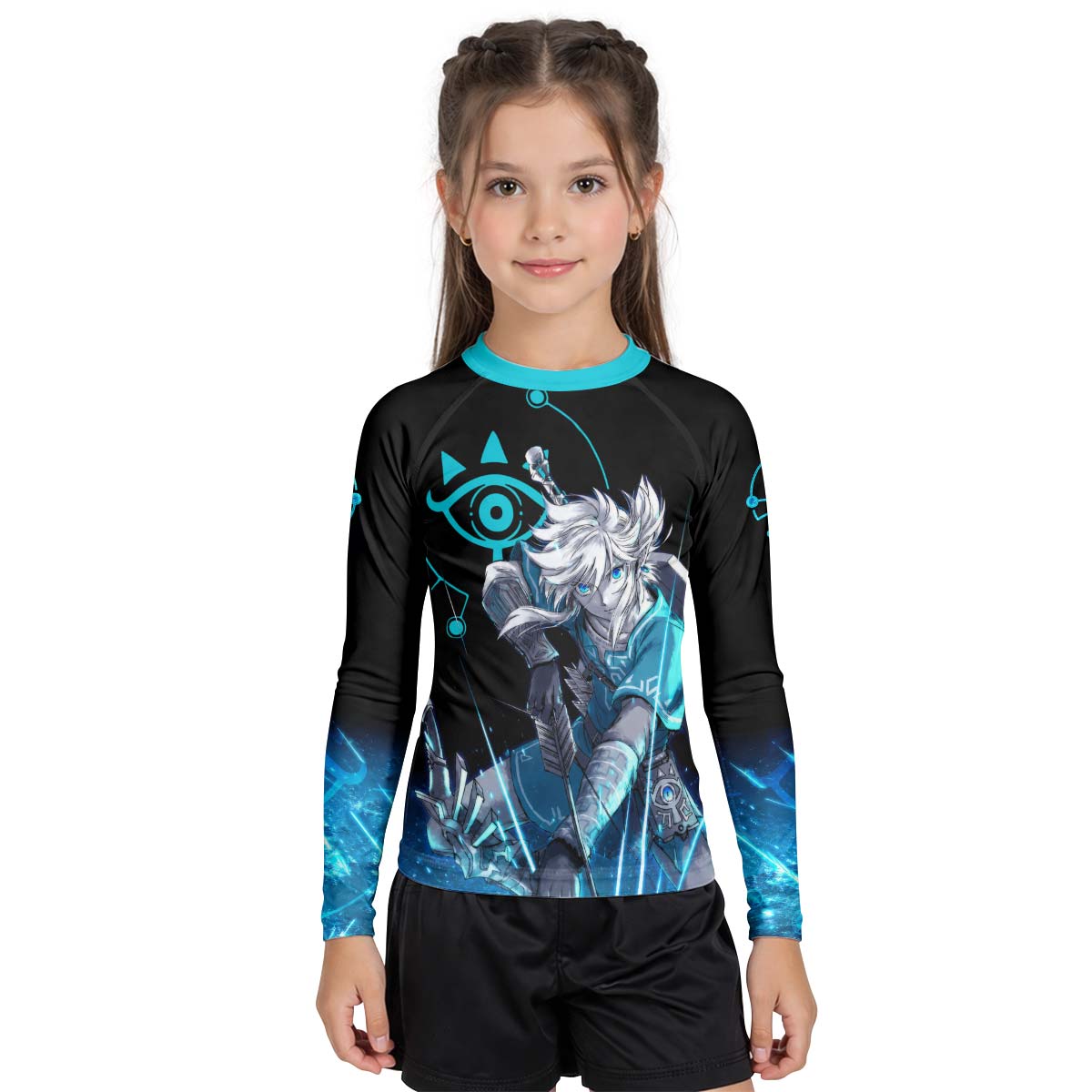 Link Breath of The Wild Kid Rash Guard