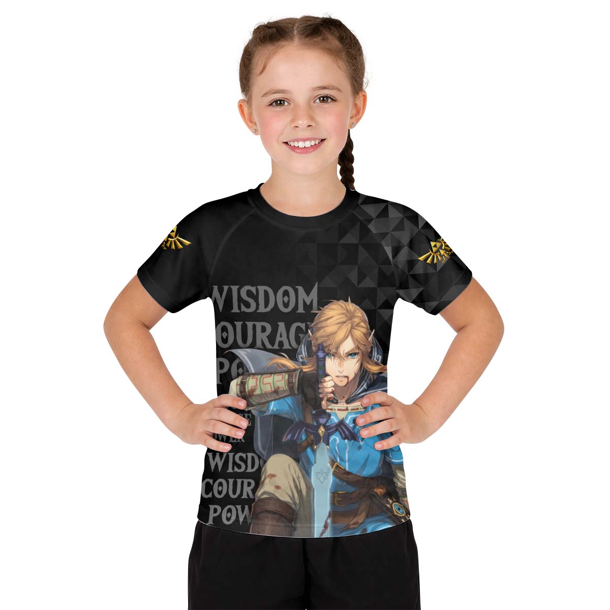  Link Hero of Hyrule Kid Rash Guard